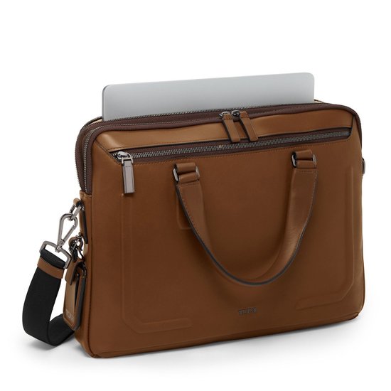 Picture of Tumi Harrison Sycamore Slim Brief - Cognac Bombe