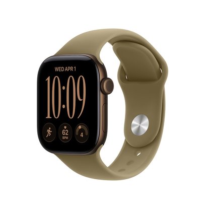 Picture of Apple Watch 12 GPS 42mm Dark Bronze Aluminum Olive Sport - S/M