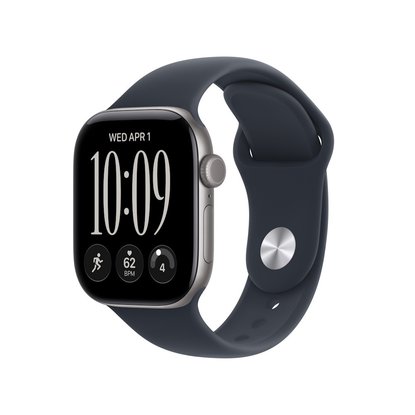Picture of Apple Watch 12 GPS 42mm Space Gry Aluminum Nvy Blue Sport- S/M