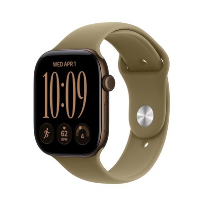 Picture of Apple Watch 12 GPS/Cell 46mm Dark Bronze Case Olive Sport- S/M