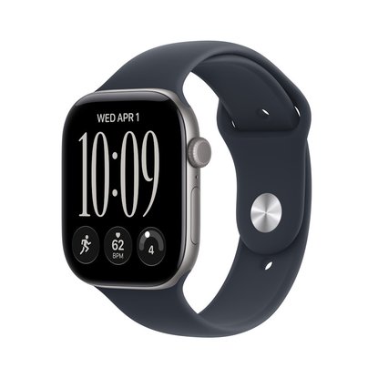 Picture of Apple Watch 12 GPS/Cell 46mm Space Gry Case Nvy Blu Sport- M/L