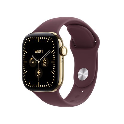 Picture of Apple Watch 12 GPS/Cell 42mm Radiant Gold/Burgundy Sport - M/L