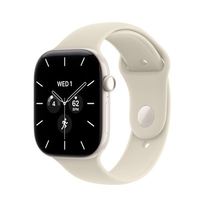 Picture of Apple Watch 12 GPS/Cell 46mm Pearl Wht Ceramic Sand Sport- M/L