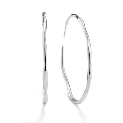 Picture of Ippolita 925 Classico Thin Squiggle #4 Hoop Earrings