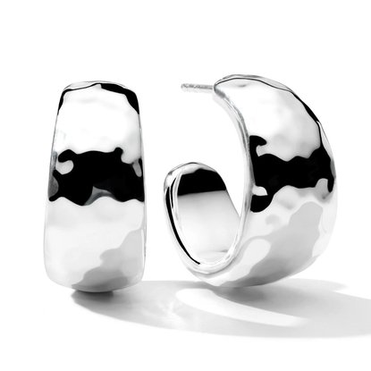Picture of Ippolita 925 E.F. Classico #1 Hammered Hoop Earrings