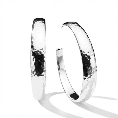 Picture of Ippolita 925 E.F. Classico #4 Hammered Hoop Earrings