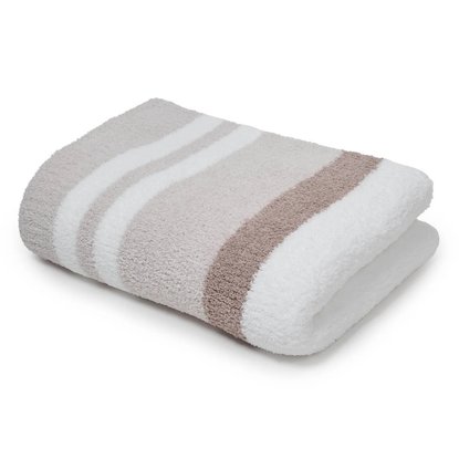 Picture of Kashwere Multi Stripe Throw Blanket - Mink/White/Bone
