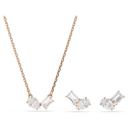Picture of Swarovski Mesmera Rose Gold-Tone Pendant & Earrings Set