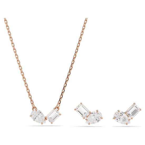 Picture of Swarovski Mesmera Rose Gold-Tone Pendant & Earrings Set